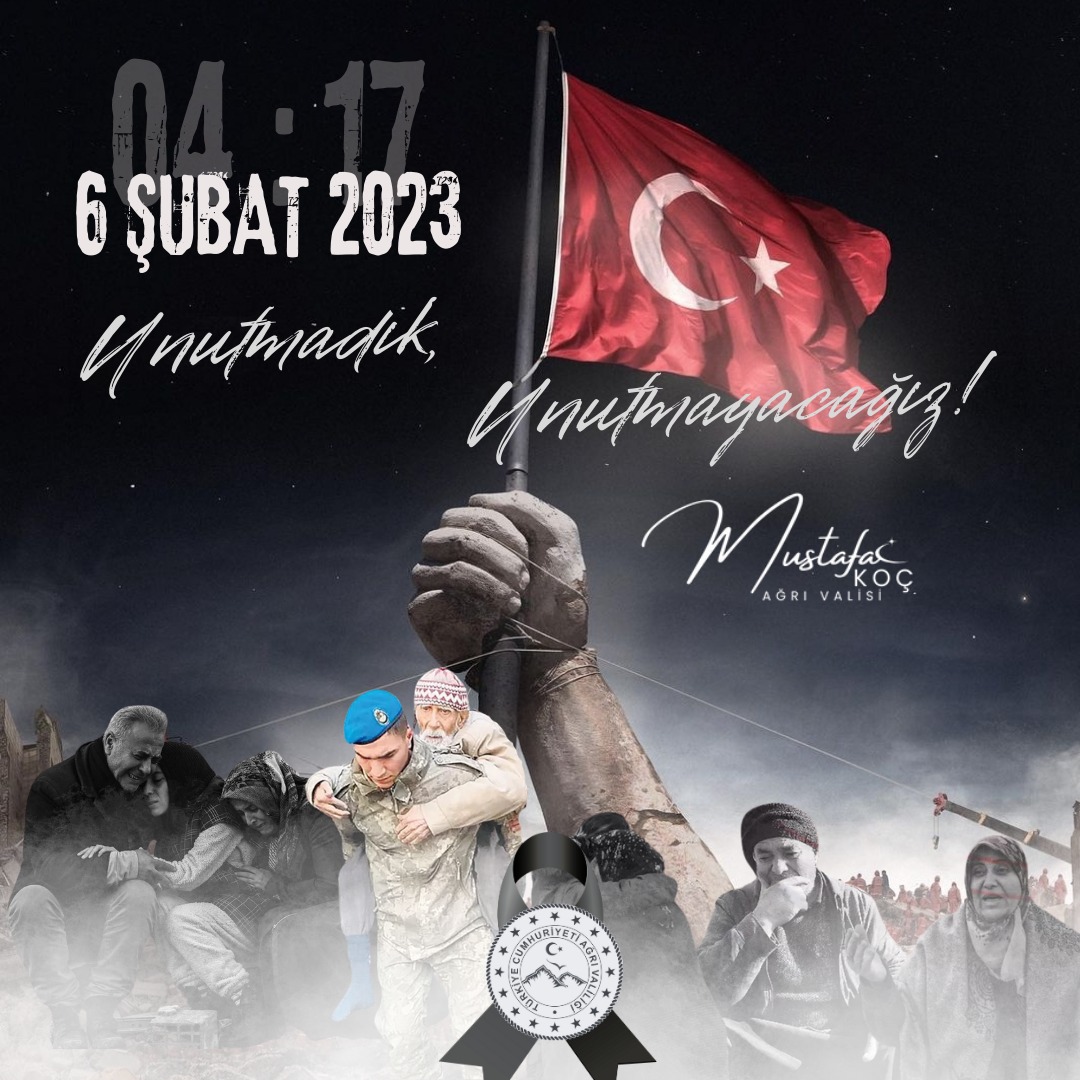 Valimiz Sayın Mustafa KOÇ’un 6 Şubat Depremleri Mesajı