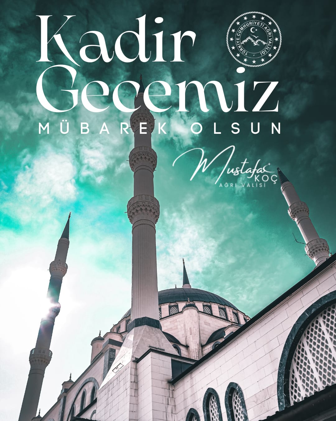 Valimiz Sayın Mustafa Koç'un Kadir Gecesi Mesajı